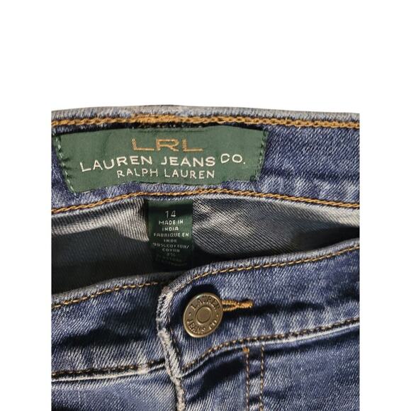 Ralph Lauren Jeans Women Classic Bootcut JMed Indigo Sz 14 - Picture 2 of 5